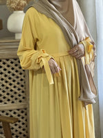 Abaya Jijlia Jaune Poussin