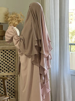 Abaya Mélilla Rose Poudré